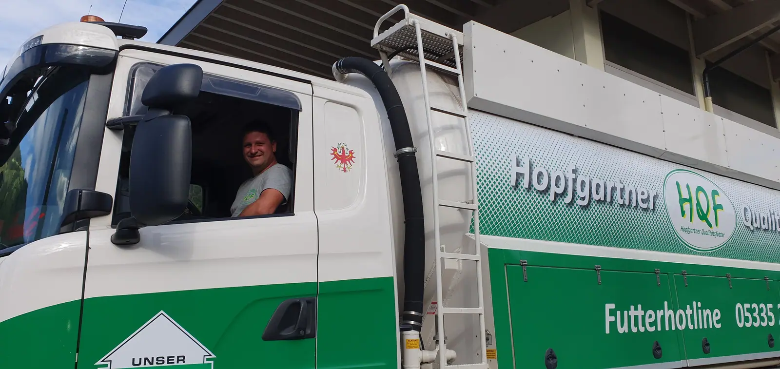 Andreas Ager in seinem Scania