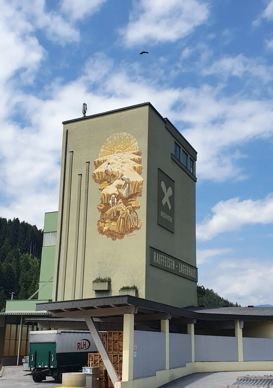 Das Mischfutterwerk des Lagerhauses in Hopfgarten